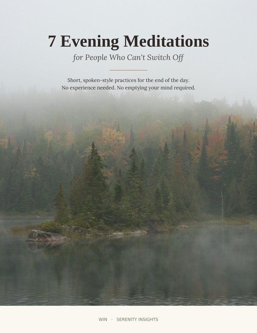 7 Evening Meditations for People Who Can't Switch Off — ebook cover